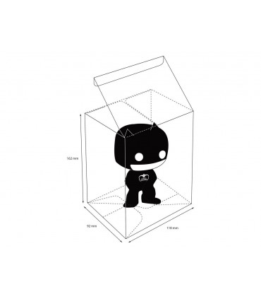 Caja protectora transparente para figuras Funko Pop! de 9 cm