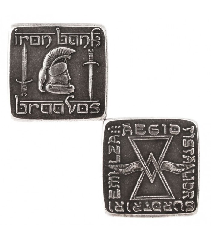 Moneda Cuadrada de Hierro Braavosi - Juego de Tronos