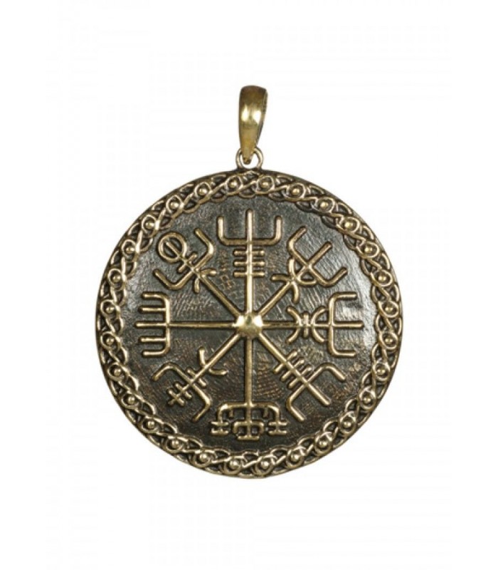 Colgante de bronce Vegvísir