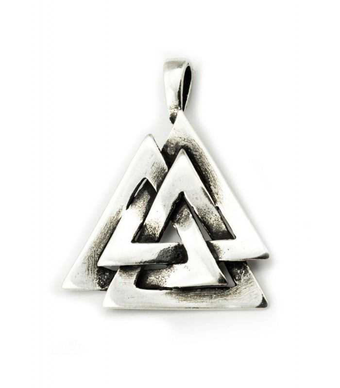 Colgante de plata Valknut