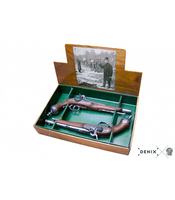 Réplica pistolas de duelo italianas del S.XIX