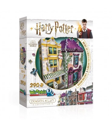 Puzle 3D Boutique de Madam Malkin's y heladería de Florean Fortesque - Harry Potter