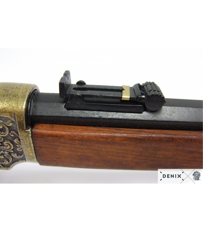 Réplica carabina Winchester MOD.73 negro y latón