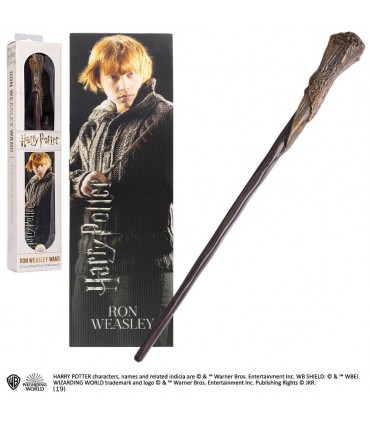Set de varita de Ron Weasley con punto de libro - Harry Potter
