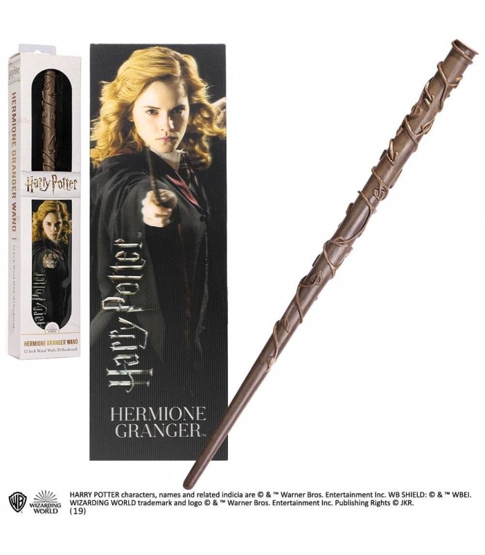 Set de varita de Hermione Granger con punto de libro - Harry Potter