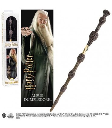 Set de varita de Albus Dumbledore con punto de libro - Harry Potter