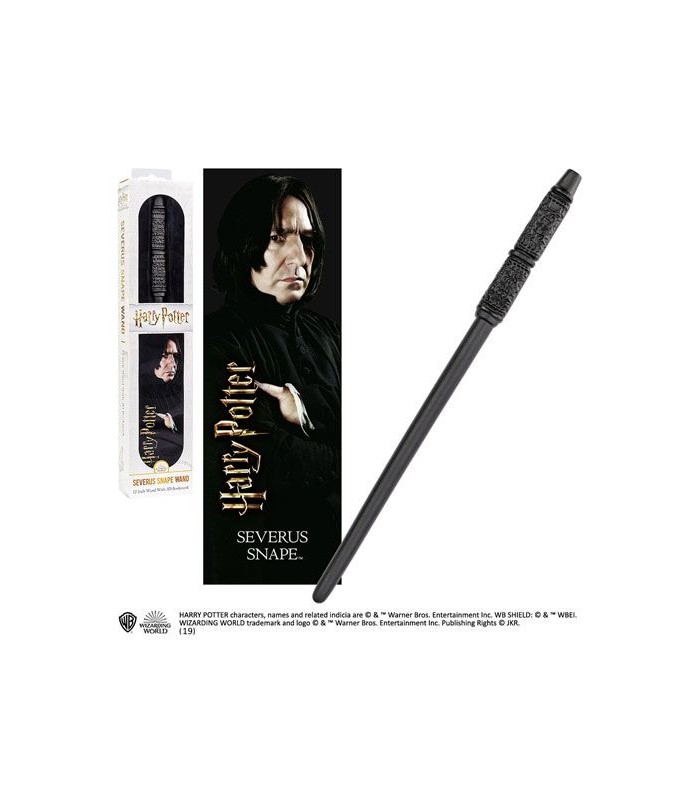 Set de varita de Severus Snape con punto de libro - Harry Potter