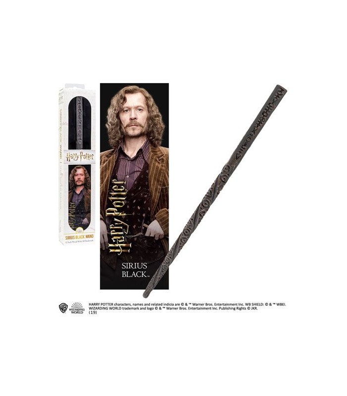 Set de varita de Sirius Black con punto de libro - Harry Potter