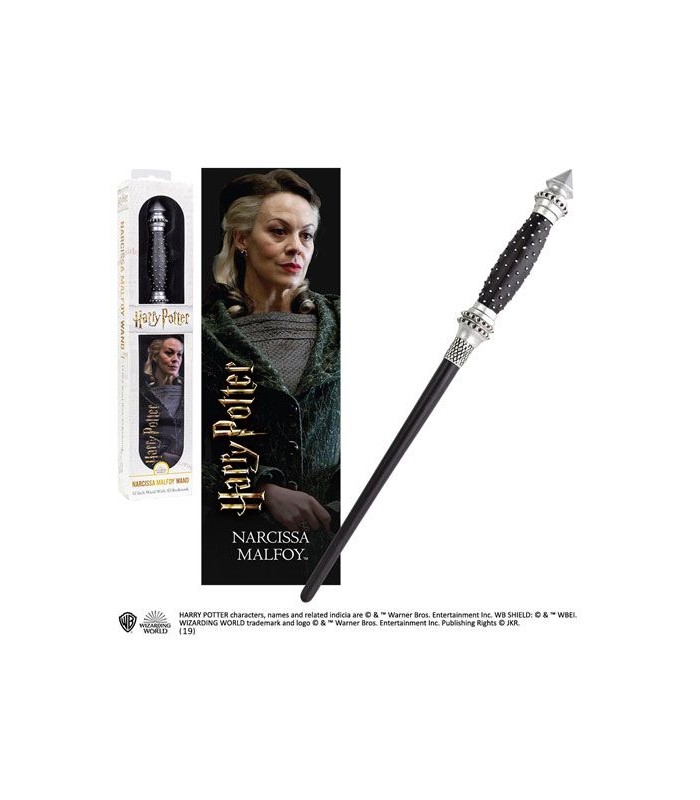 Set de varita de Narcissa Malfoy con punto de libro - Harry Potter