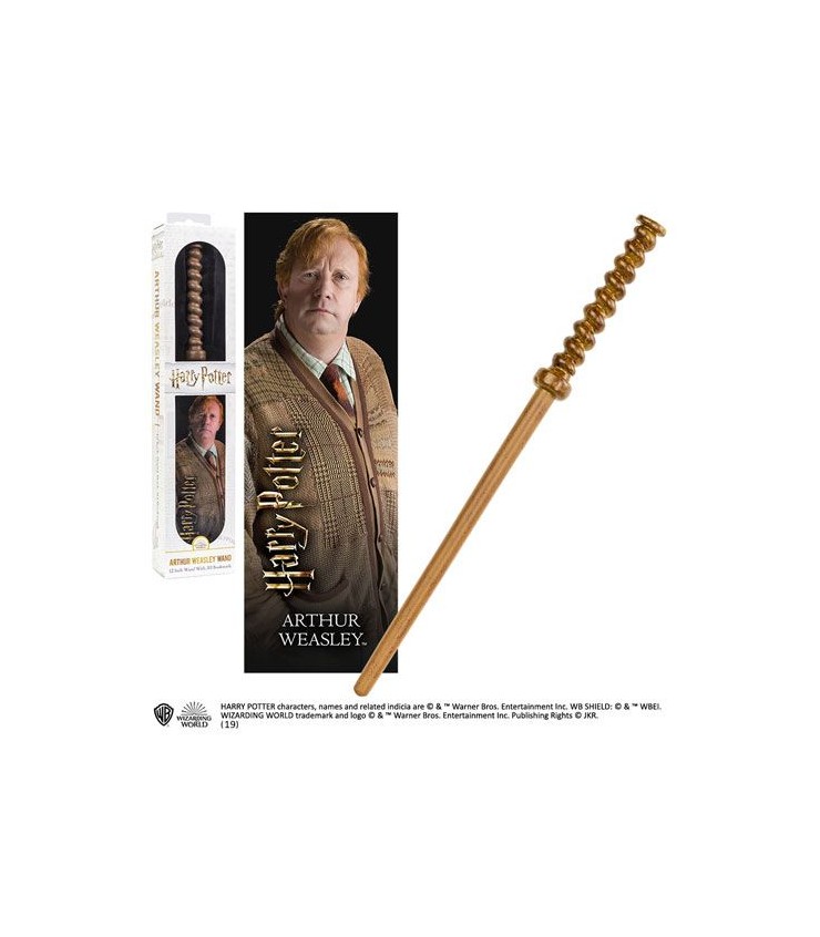 The Noble Collection – Varita De Arthur Weasley, Réplica Oficial De Harry Potter De 40 Cm Con Caja Etiquetada