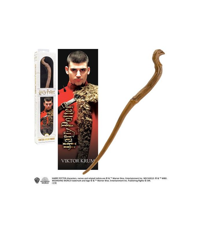 Set de varita de Viktor Krum con punto de libro - Harry Potter