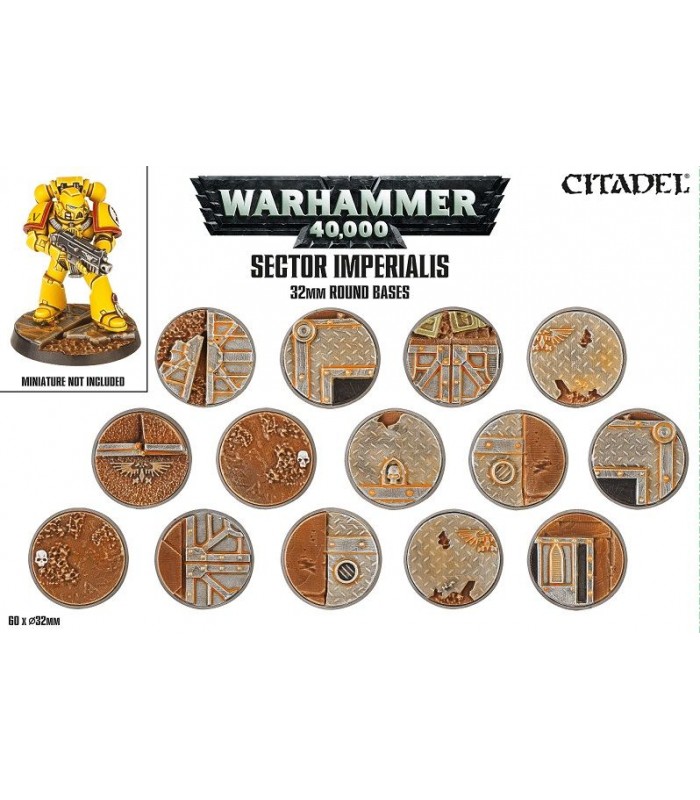Sector Imperialis- Bases redondas de 32mm - Citadel