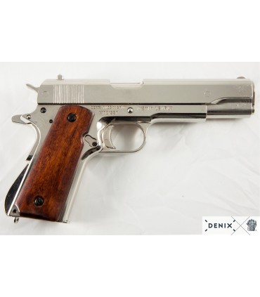 Réplica Pistola semi-automatica Colt M1A1 "1911" Niquelada