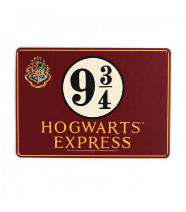 Placa metálica Muggles - Harry Potter