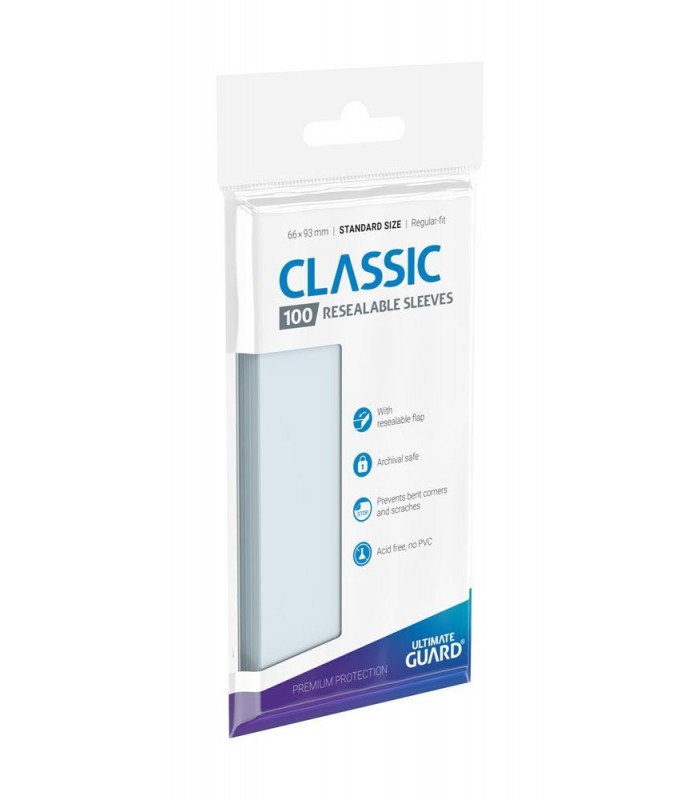 Funda protectora para cartas reprecintable 66 x 93 mm (100 unidades)