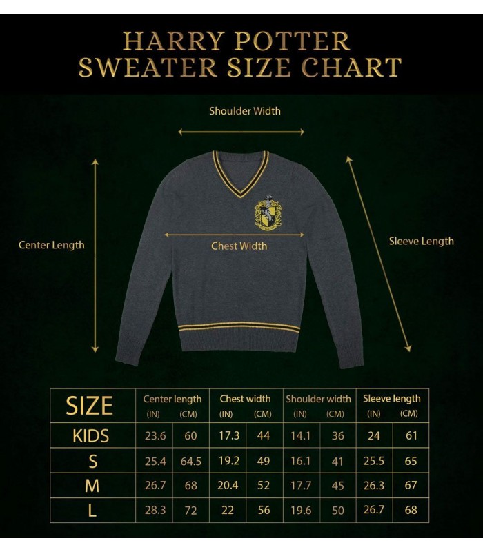 Réplica Jersey del uniforme Casa Hufflepuff - Harry Potter