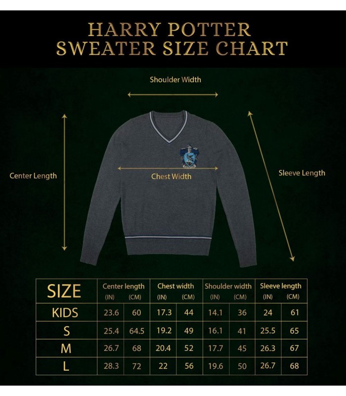 Réplica Jersey del uniforme Casa Ravenclaw - Harry Potter