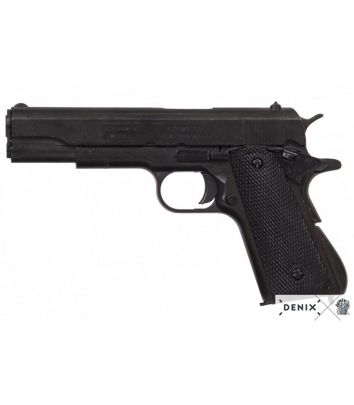 Réplica Pistola semi-automatica Colt M1A1 "1911" con cachas negras.