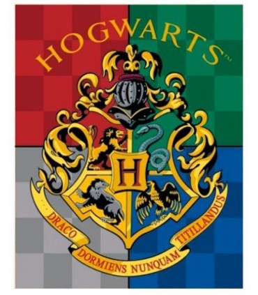 Manta Polar escudo de Hogwarts - Harry Potter