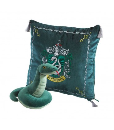 Cojín de la Casa Slytherin con Serpiente de Peluche - Harry Potter