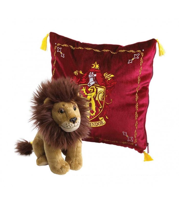 Cojín de la Casa Gryffindor con León de Peluche - Harry Potter
