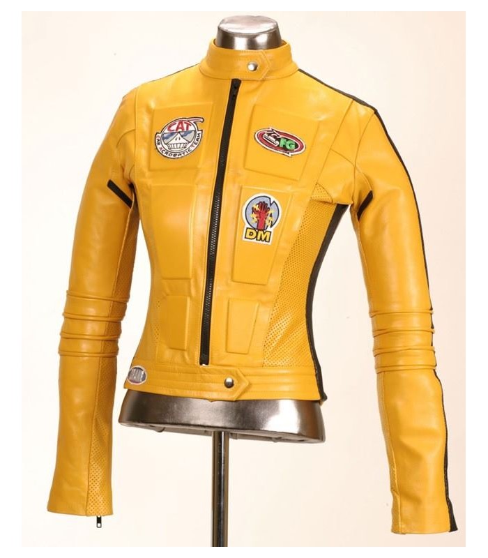Chaqueta de Cuero Amarilla "La Novia" (The Bride) Kill Bill