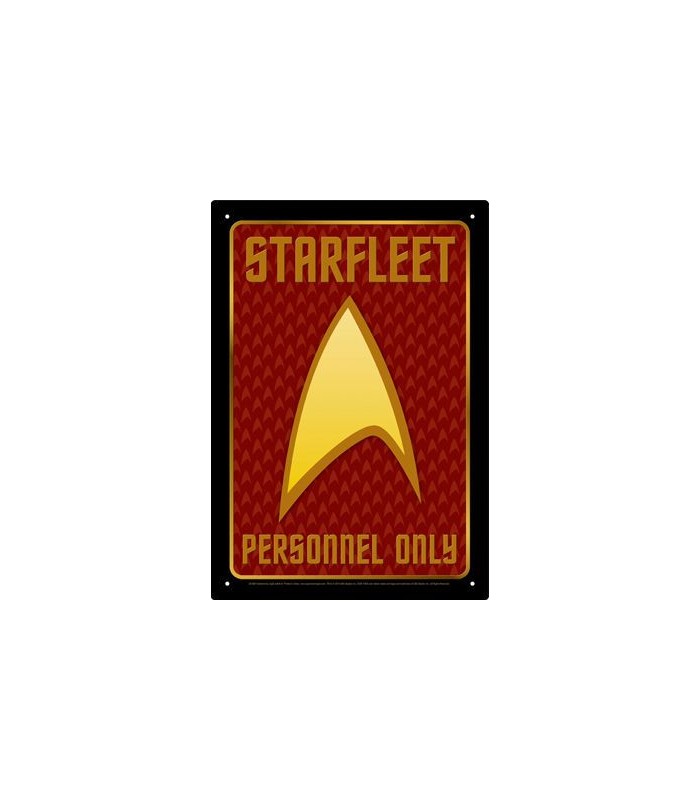 Placa Metálica Personal de la Flota Estelar - Star Trek