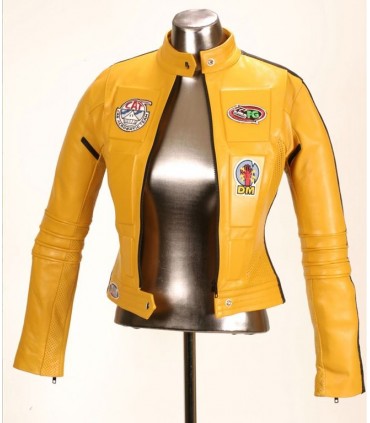 Chaqueta de Cuero Amarilla "La Novia" (The Bride) Kill Bill