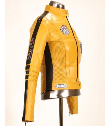 Chaqueta de Cuero Amarilla "La Novia" (The Bride) Kill Bill