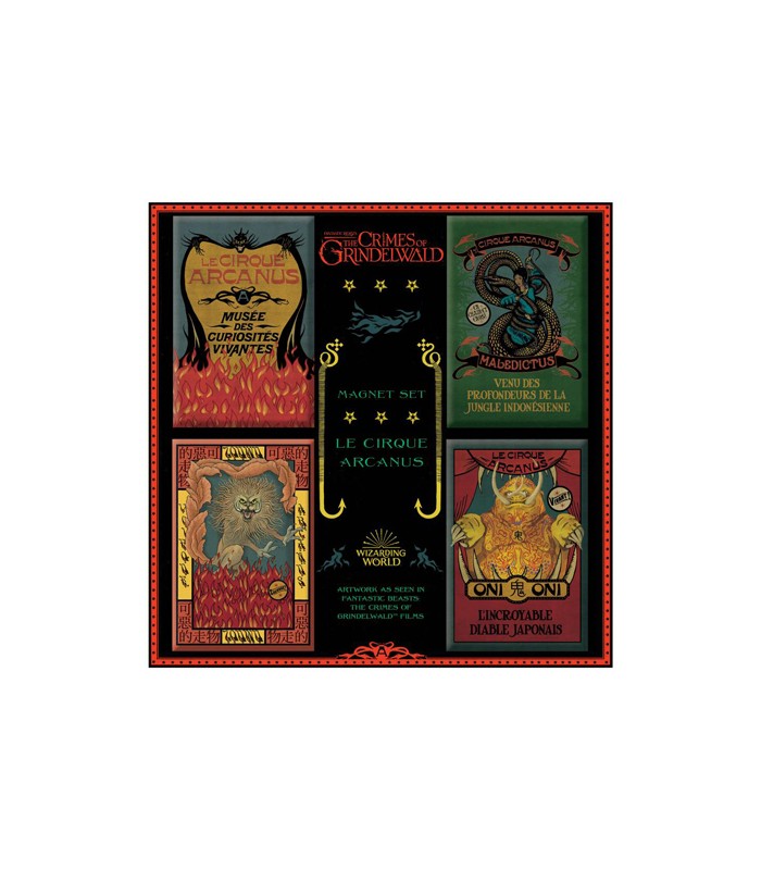 Set de imanes de nevera de Le Cirque Arcanus - Animales fantásticos y donde encontrarlos