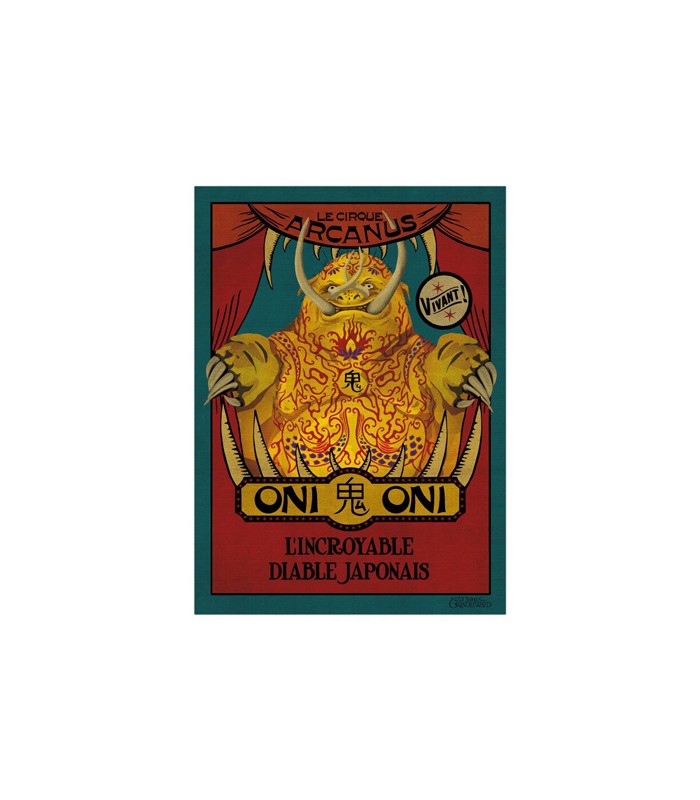 Póster de presentación del Oni en Le Cirque Arcanus - Animales fantásticos y donde encontrarlos