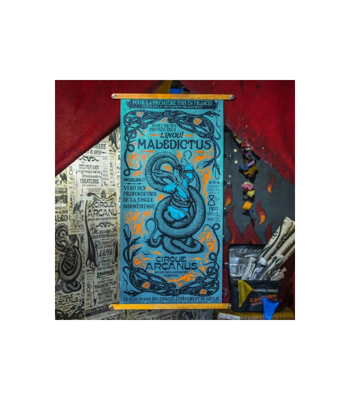 Póster presentación de la Maledictus Nagini - Animales fantásticos y donde encontrarlos