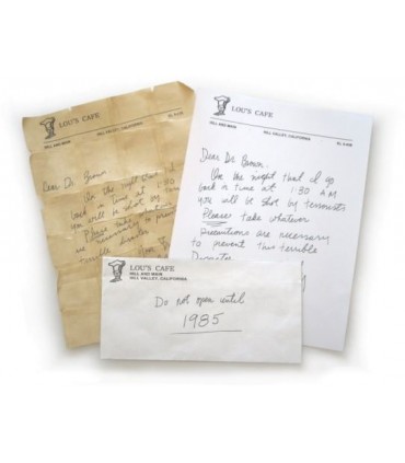 Carta de Aviso de Marty McFly a Doc Brown Regreso al Futuro