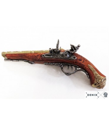 Réplica pistola de chispa de dos cañones de Napoleón