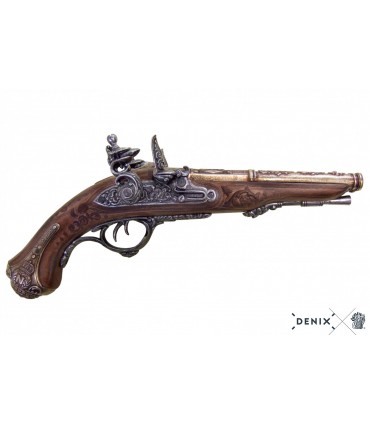 Réplica pistola de chispa de dos cañones de Napoleón