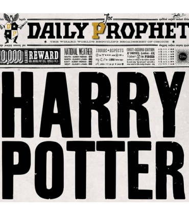 Póster de la portada de Harry en El Profeta - Harry Potter