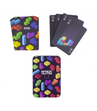 Baraja de cartas temática decorada - Tetris