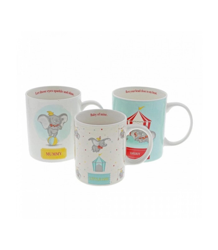 Trío de tazas familiar - Dumbo