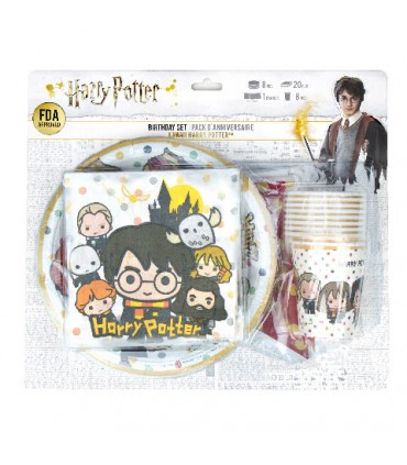 Set de Cumpleaños kawaii - Harry Potter