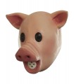 Máscara completa de cerdo con sonido para adulto