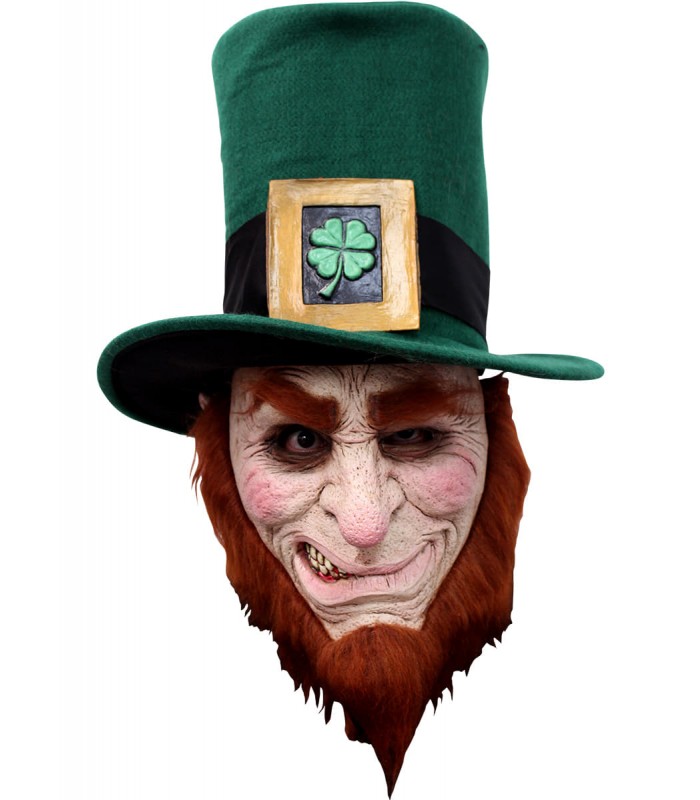 Máscara completa de Leprechaun Irlandés para adulto