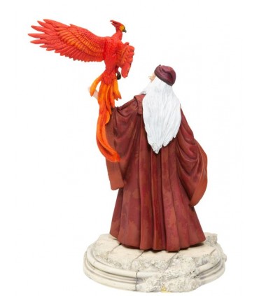 Figura de Albus Dumbledore con Fawkes - Harry Potter