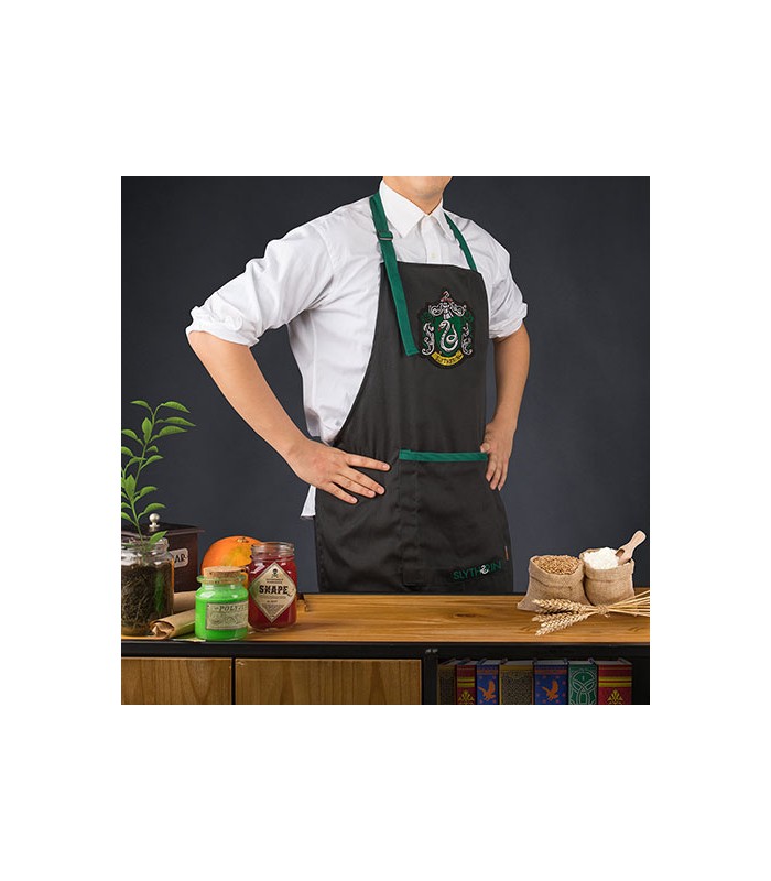 Delantal de cocina con bolsillo de Slytherin - Harry Potter - Cuernavilla