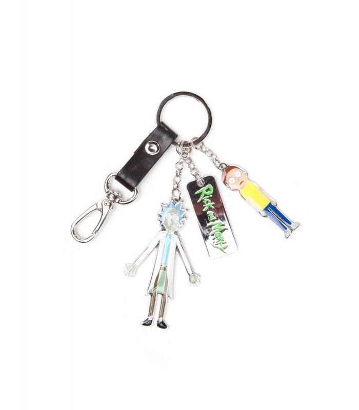 Llavero metálico Character Charms 7 cm Rick & Morty