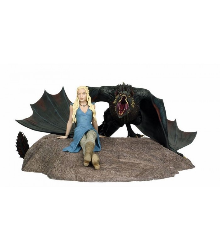Estatua Daenerys Targaryen y Drogon - Juego de Tronos 46x36cm