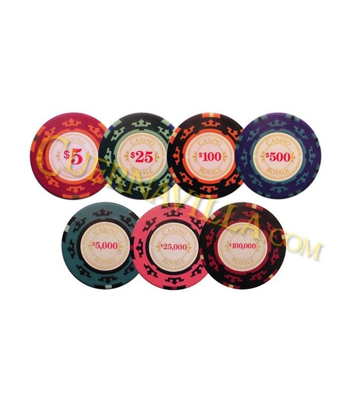 Pack de Fichas de Casino Royale - James Bond 007