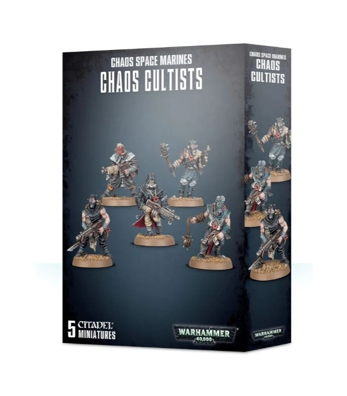 Chaos Space Marines Chaos Cultists, todo lo que necesitas para disfrutar de Warhammer 40000 en Cuernavilla.com al mejor precio