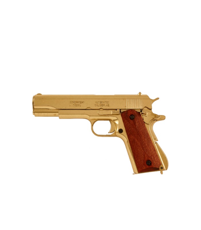 Réplica no funcional de Colt Government M1911 cal.45 en dorado - Dénix