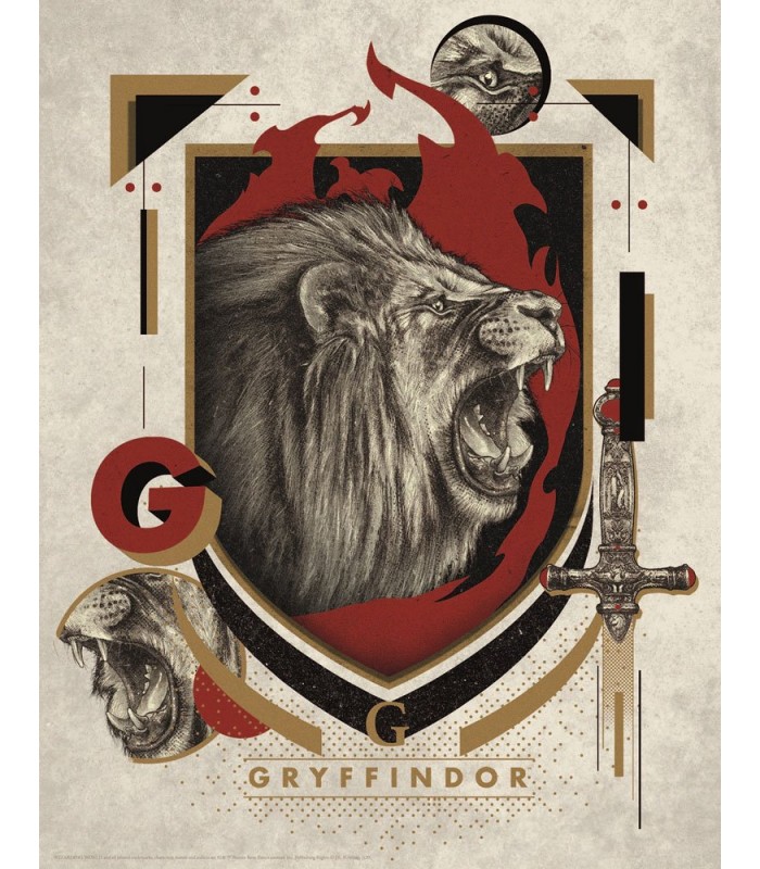 Litografía de Gryffindor - Harry Potter