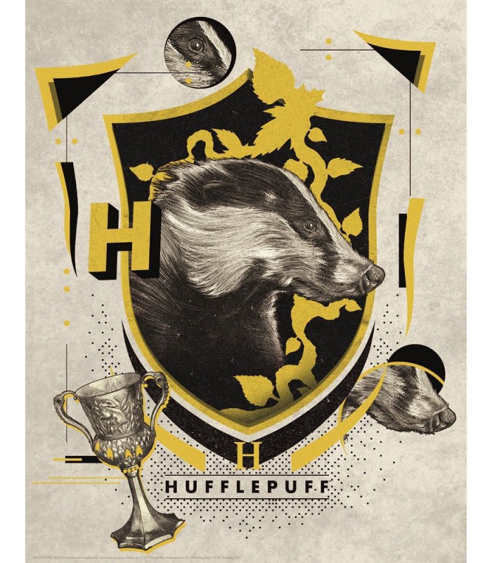 Litografía de Hufflepuff - Harry Potter